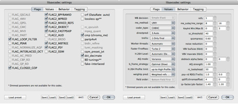 x264Encoder H.264 Settings x264Encoder H.264 Settings