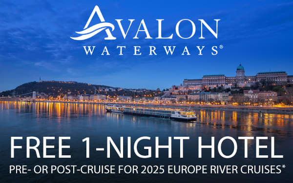 Avalon Waterways: FREE 1-Night Hotel Stay*