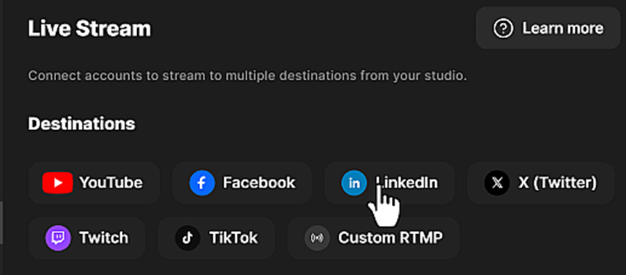 riverside.fm linkedin live